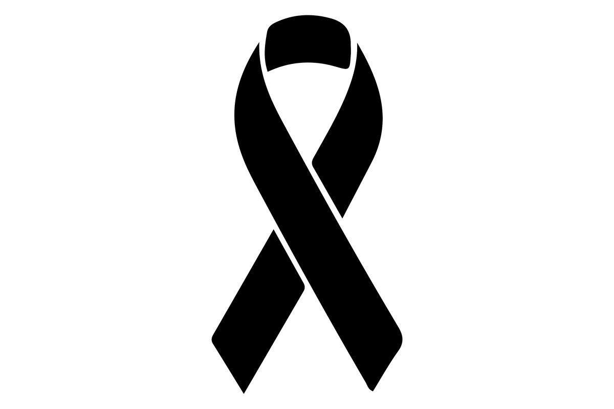 Cancer Awareness Black Ribbon Icon, a Healthcare Illustration by Designer_Momina (Photo 2 of 16)