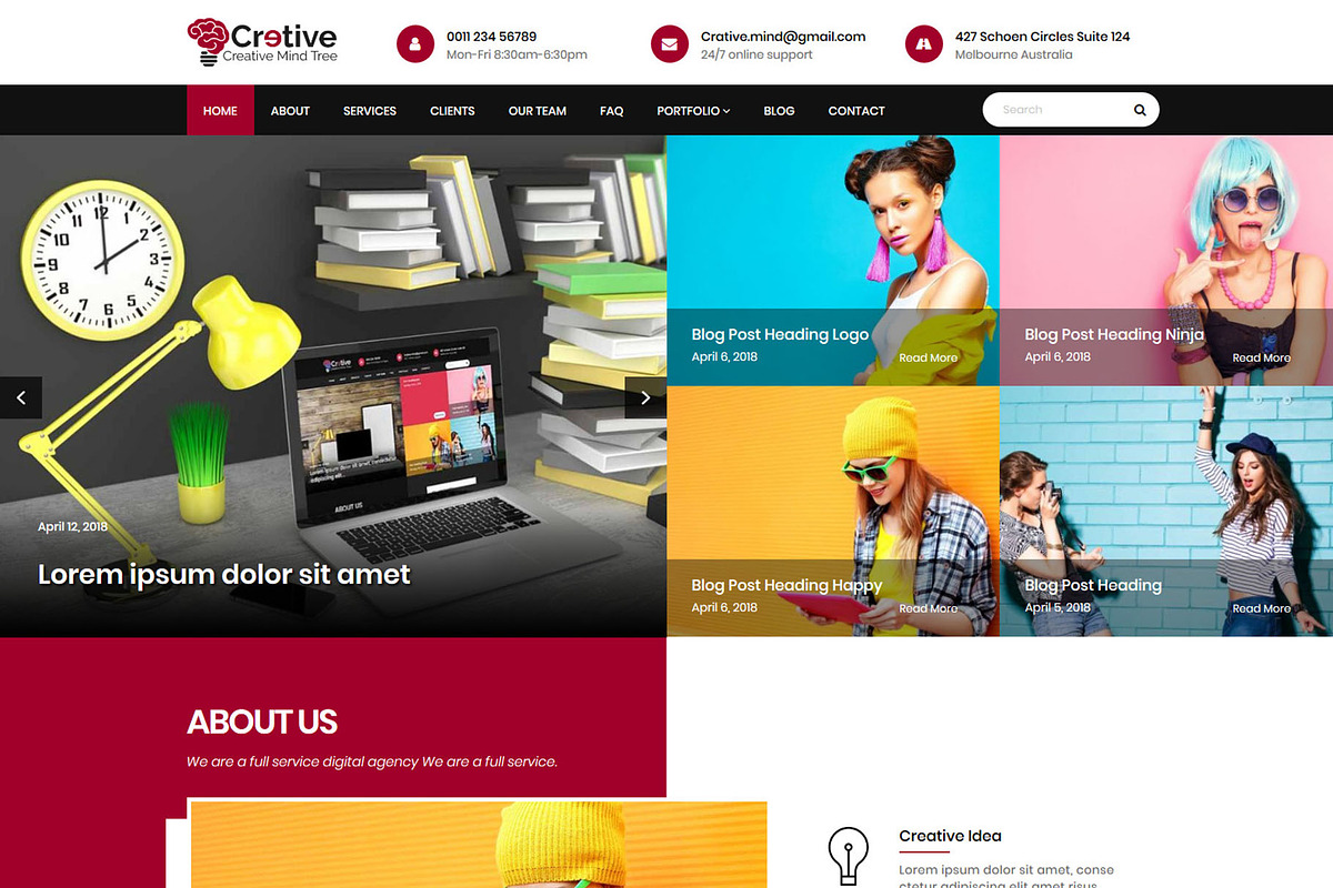 Creative Mind Tree - WP Theme, a WordPress Template by raintheme (Photo 1 of 5)