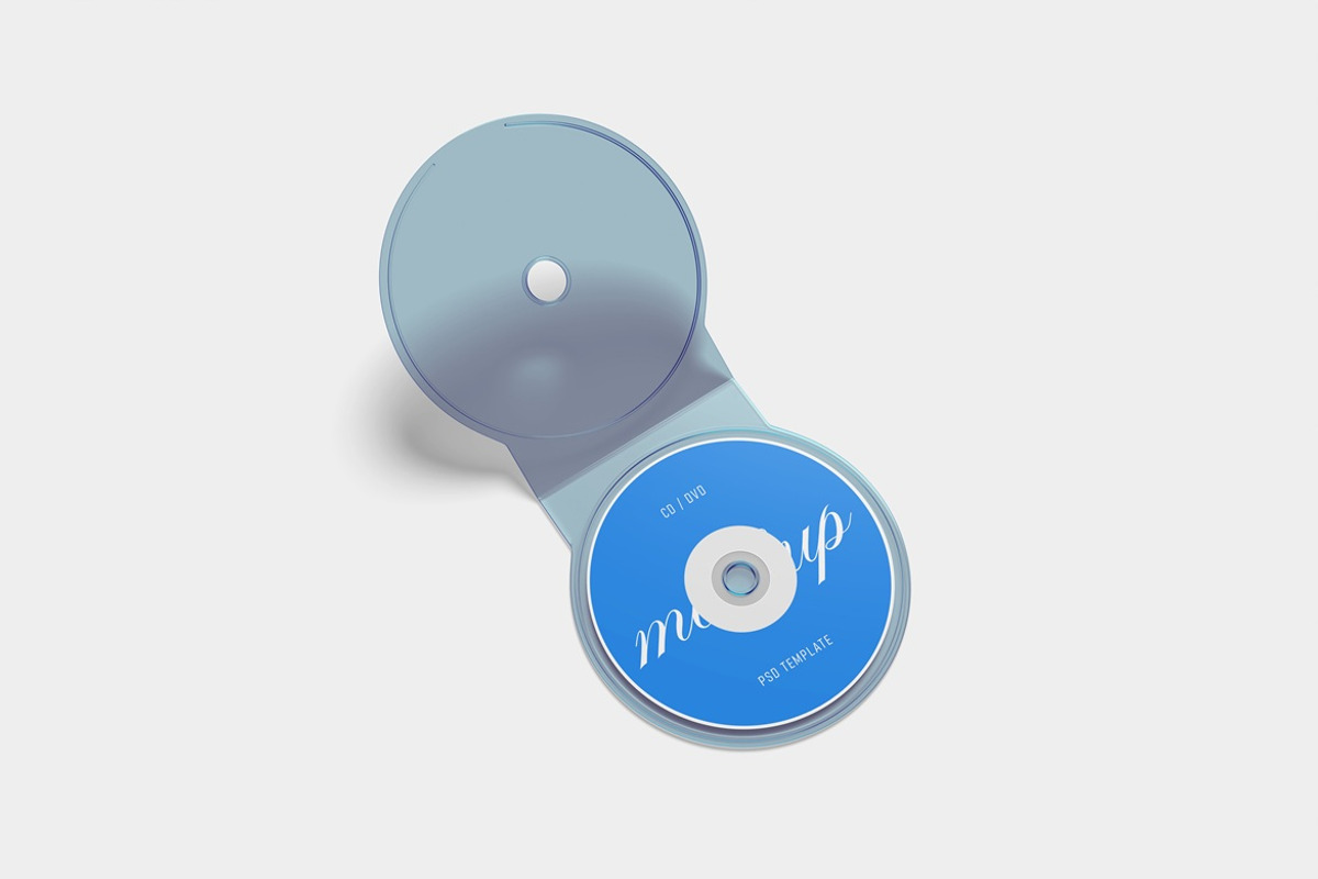 CD - DVD Packaging Mockup, an Advertising Mockup by Pexelyou (Photo 5 of 6)