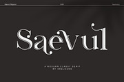 Saevul, a Serif Font by Sealoung (Thumbnail 1 of 15)