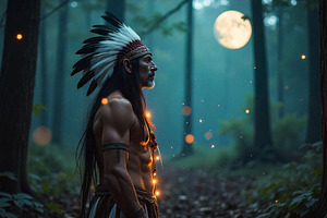 Mystical Shaman | Stock Photo, a Holiday Photo by Aura Canyon HQ