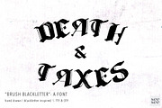 Brush Blackletter - Hand Drawn Font, a Blackletter Font by CC CREATIVE CO (Thumbnail 1 of 9)