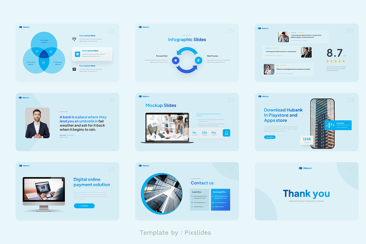 Bank and Financial PowerPoint, a Presentation Template by Pixslides (Photo 5 of 5)