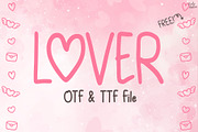 Lover | Handwriting font, a Handwritten Font by LivelyAutumn11.11 (Thumbnail 1 of 5)