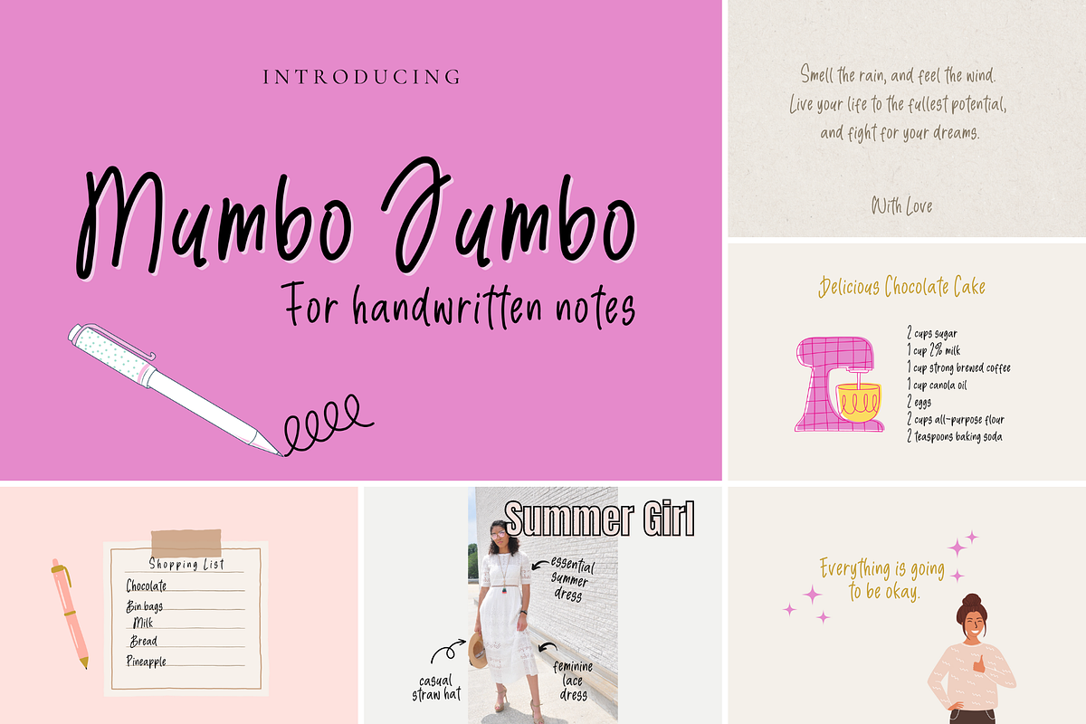 The Handwritten Font Bundle, a Script Font by Sofia Skoog (Photo 8 of 12)