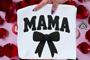 Faux Yarn Mama Coquette Bow PNG, an Illustration by Craft Nest (Thumbnail 2 of 5)