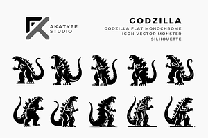 Godzilla Icon Vector, an Icon by Akatype Studio