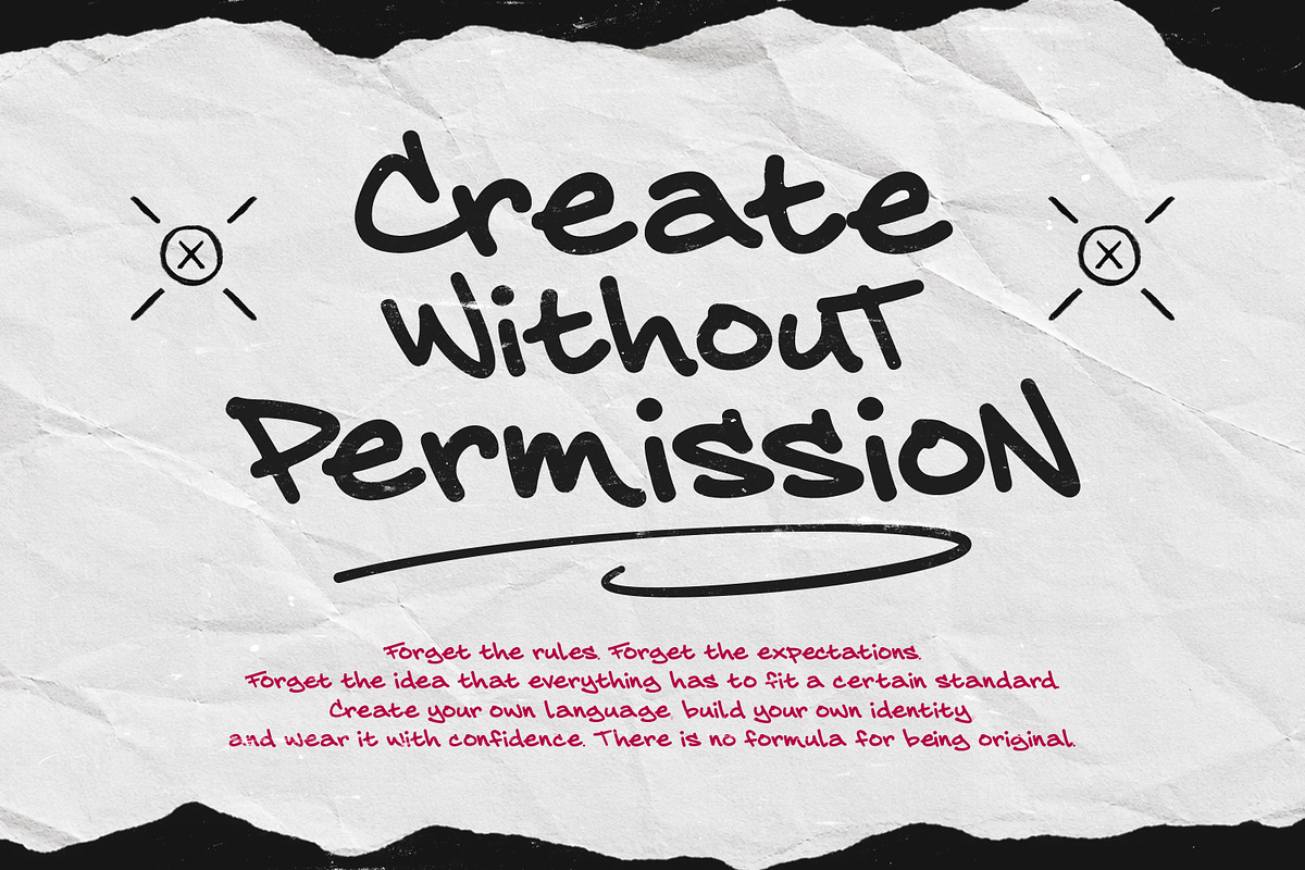Paping Swend – Graffiti Font, a Handwritten Font by Black Junst (Photo 5 of 7)