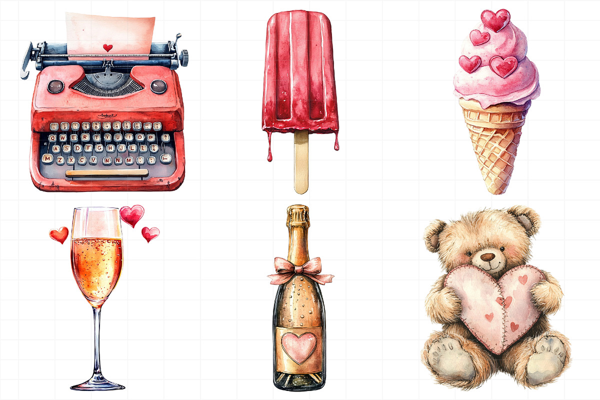 Sweet Valentine Clipart, an Illustration by Daily.Designs (Photo 4 of 8)