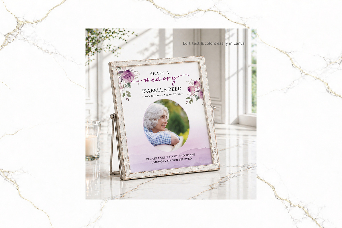 Share a Memory Sign & Card CV FR009, a Poster Template by TyphoonStudio (Photo 3 of 6)