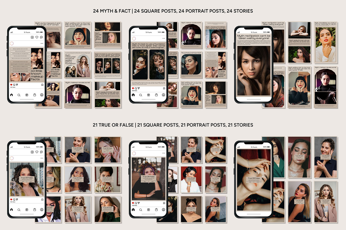 Makeup Canva Template, a Social Media Template by Kalubuak (Photo 5 of 10)