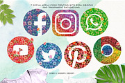 Watercolor Hibiscus Flowers, a Decorative Illustration by Graphobia (Thumbnail 7 of 9)