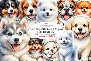 Cute Dogs Stickers & Clipart