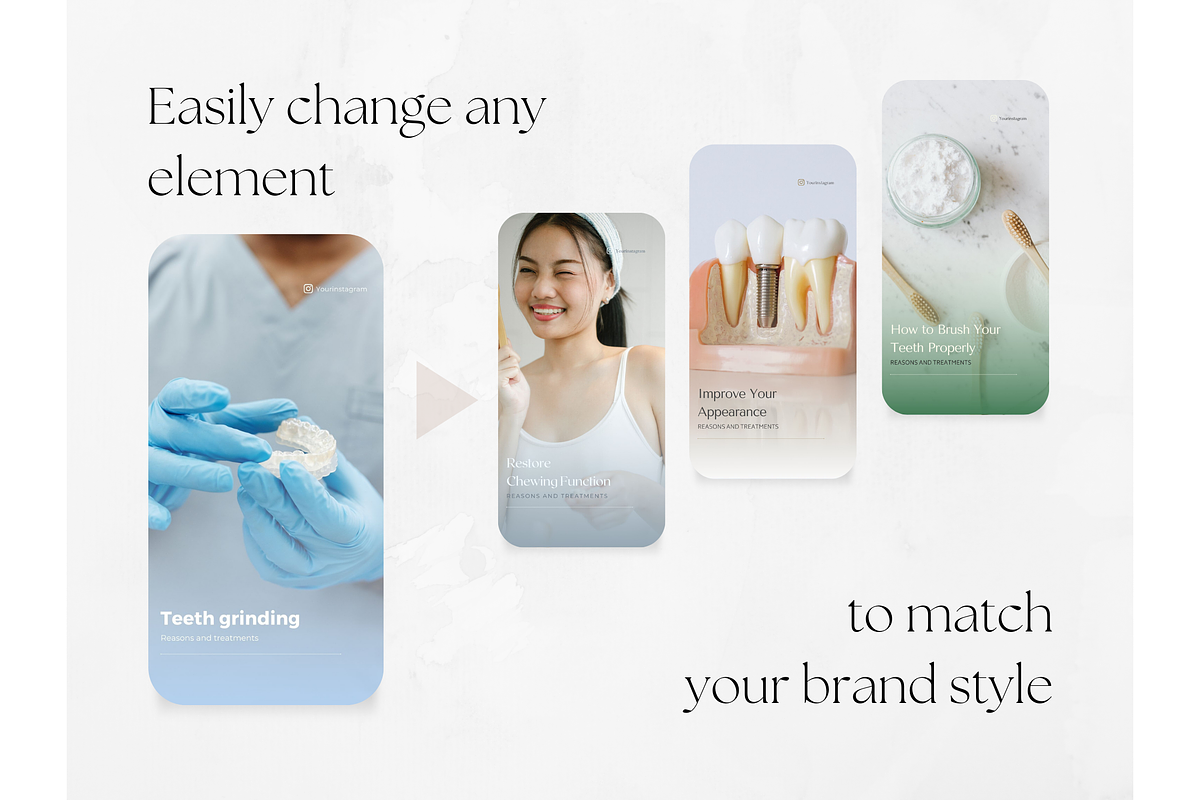 200 Dental Social Media BUNDLE, a Social Media Template by PatternLab. (Photo 9 of 10)