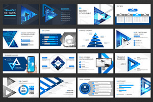 Triangle Network PPT Template