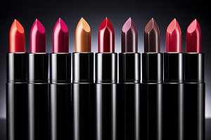 Colorful lipstick on dark background, a Beauty & Fashion Photo by AlyaAnd