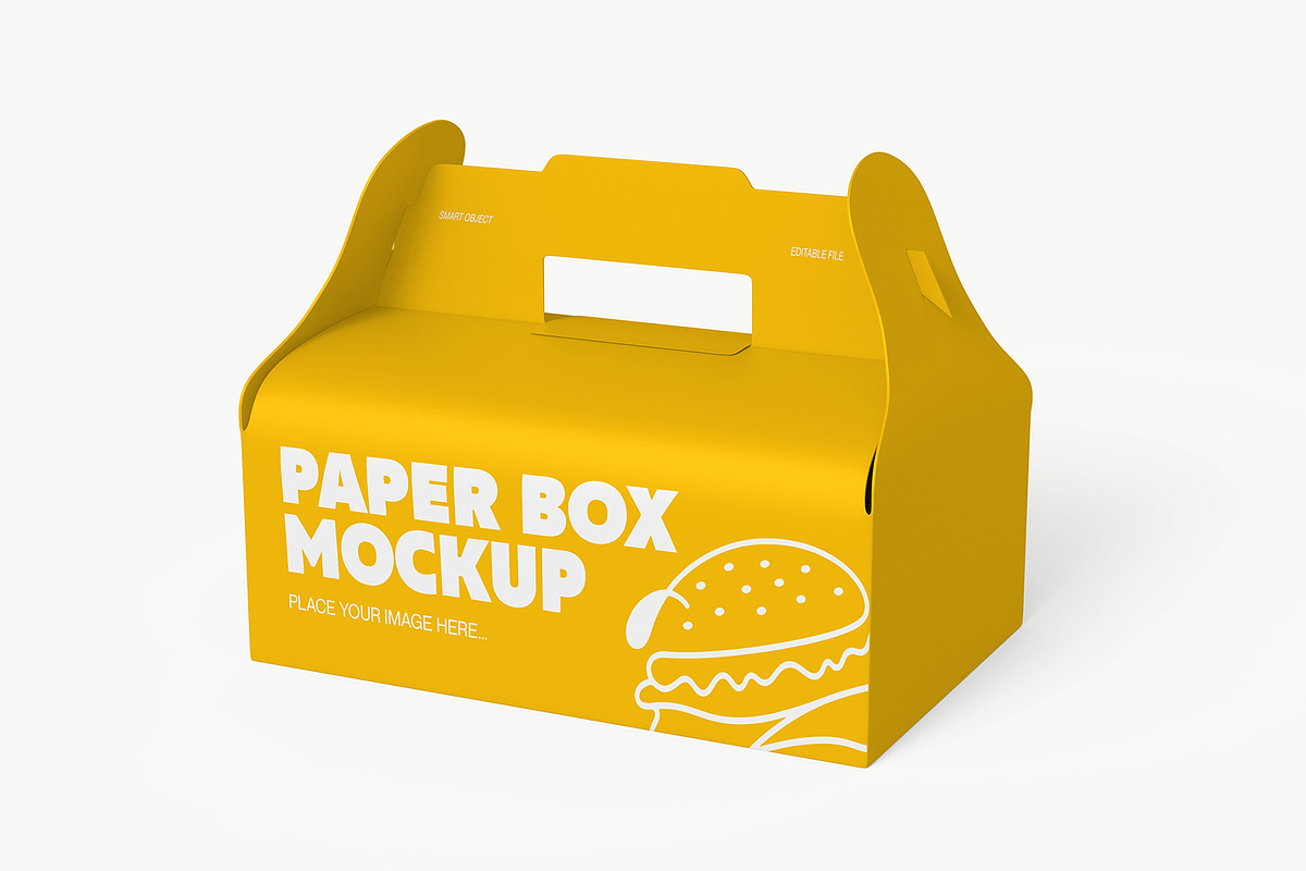 Takeaway Food Box Mockup Pack, a Packaging Mockup by graphypix (Photo 8 of 15)