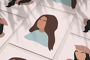 Abstract Women Portraits, an Illustration by Katerine Kolak (Thumbnail 6 of 8)