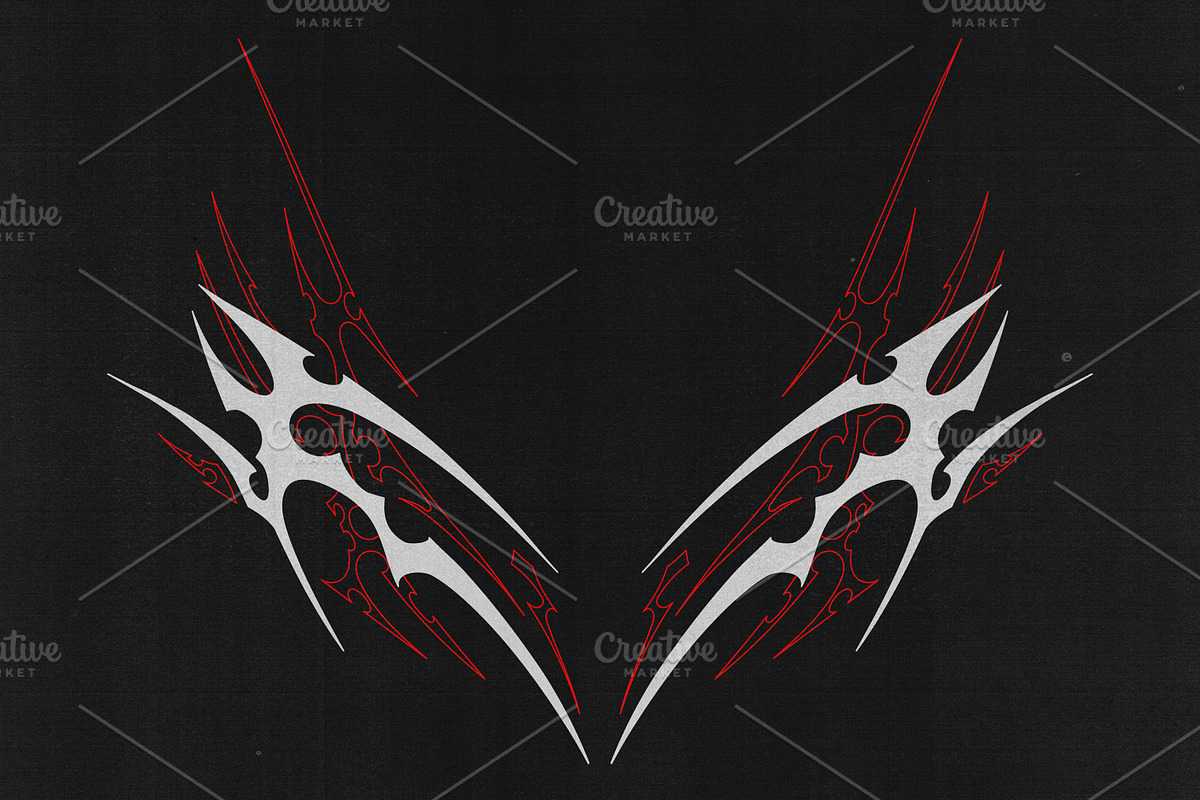 CYBER SIGILISM + NEO TRIBAL GRAPHIC, an Object Graphic by BonkiStudio (Photo 19 of 20)