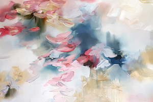 Abstract painting creating a soft texture with pastel oil colors, a Decorative Illustration by Studio ANNA
