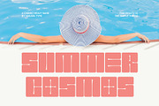 Summer Cosmos - Chunky Sans Font, a Sans Serif Font by Hakara Type (Thumbnail 1 of 8)