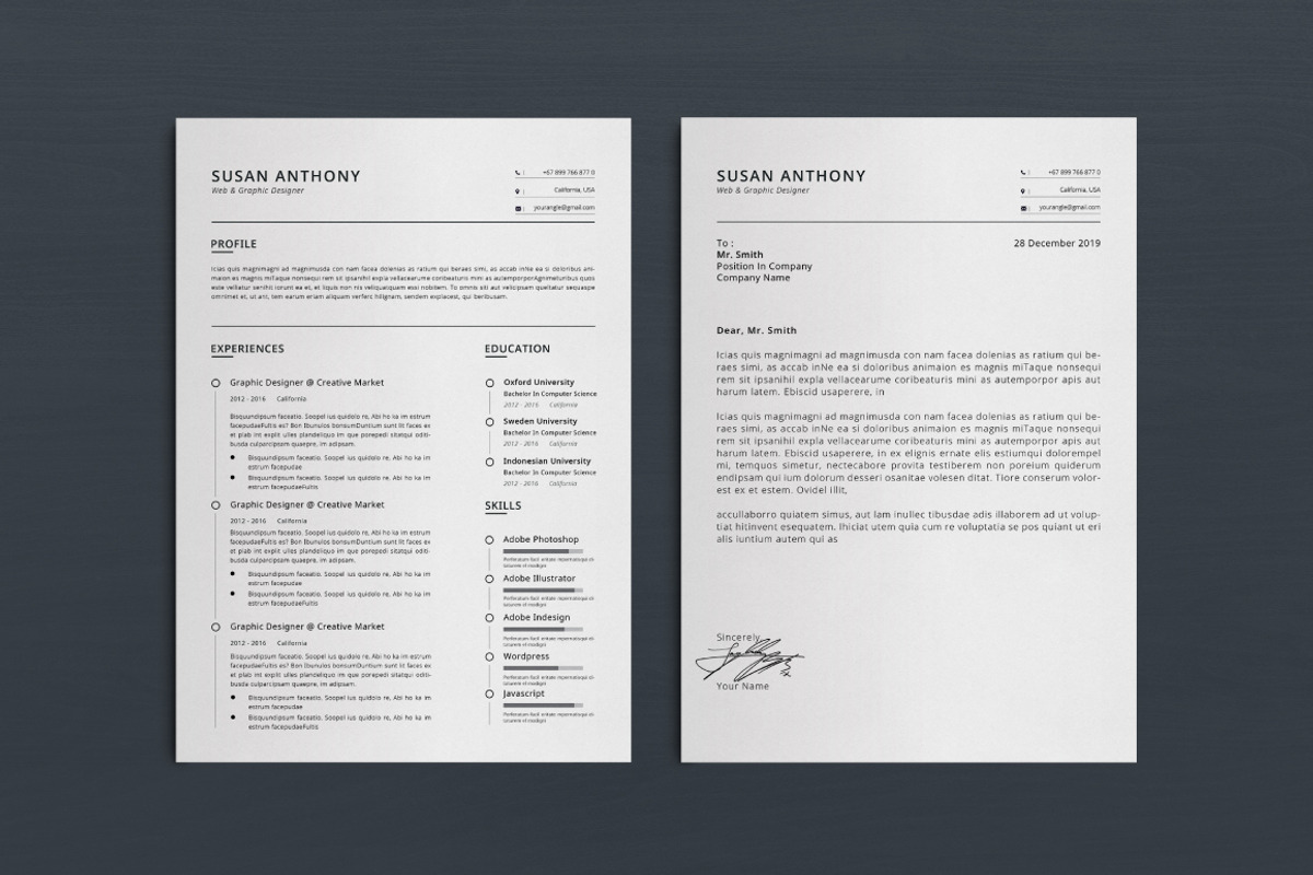 Resume/CV, a Resume Template by Atakana (Photo 3 of 3)