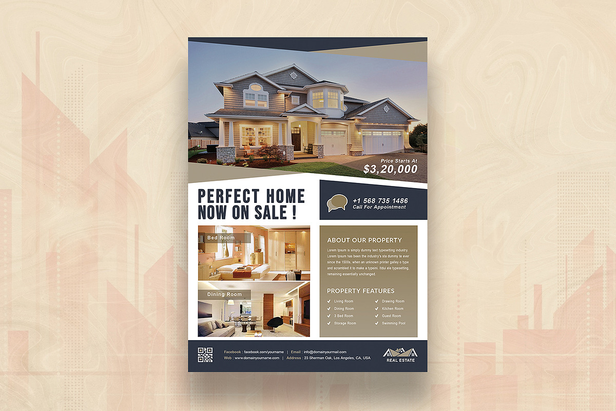 Real Estate Flyer, a Flyer Template by DesignDevisers (Photo 3 of 10)