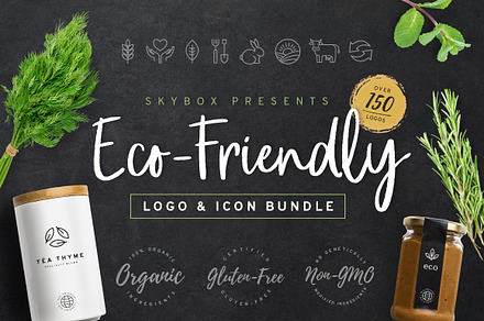Eco-Friendly Logo & Icon Bundle