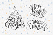 Vector Christmas lettering + bonus, a Decorative Illustration by Peace ART (Thumbnail 3 of 7)
