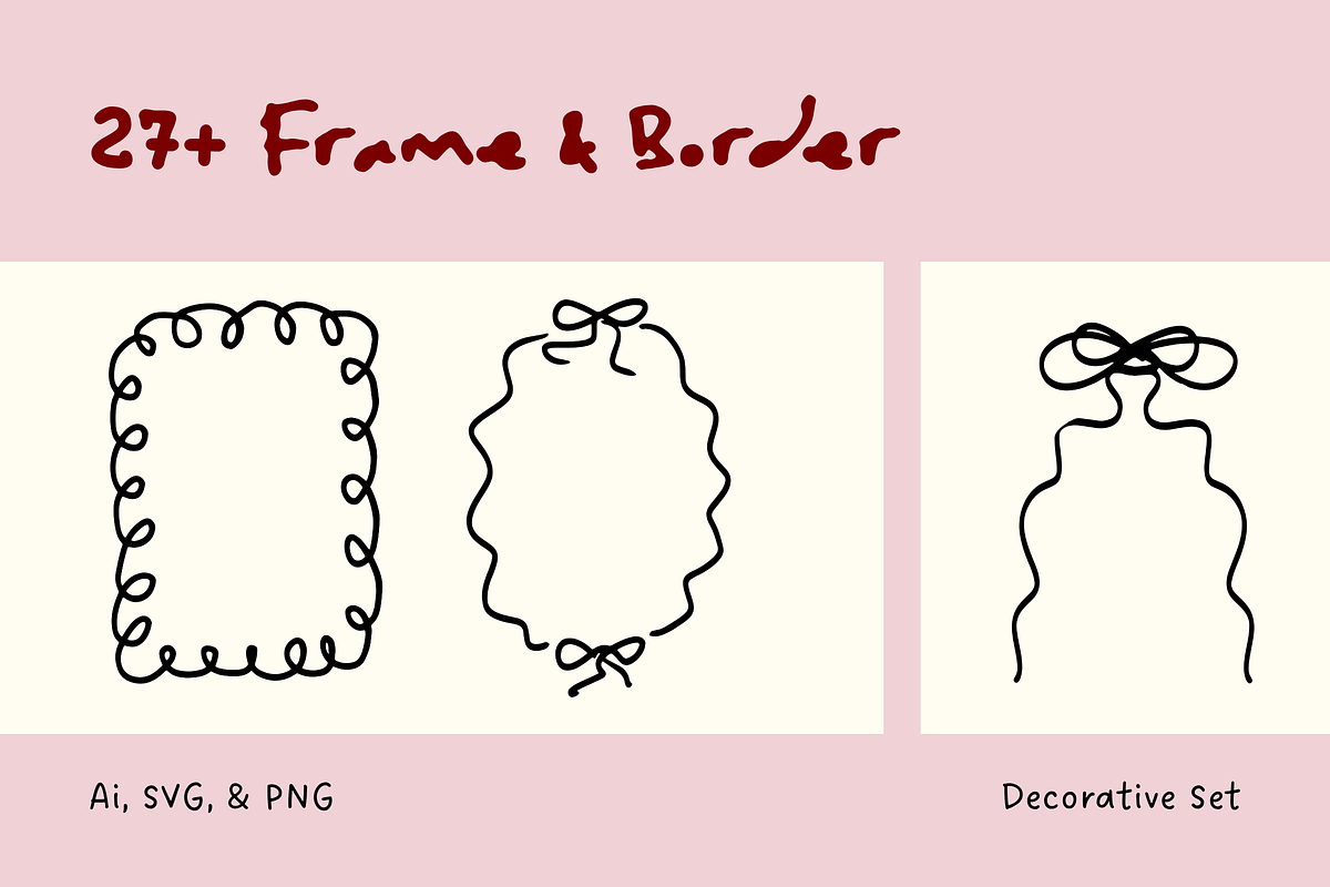 27+ Aesthetic Frame & Border, a Decorative Illustration by The Journey Atelier (Photo 1 of 3)