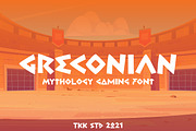 Greconian - Gaming Font, a Font by tokokoo (Thumbnail 2 of 11)