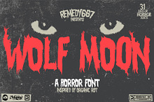Wolf Moon Spooky Font