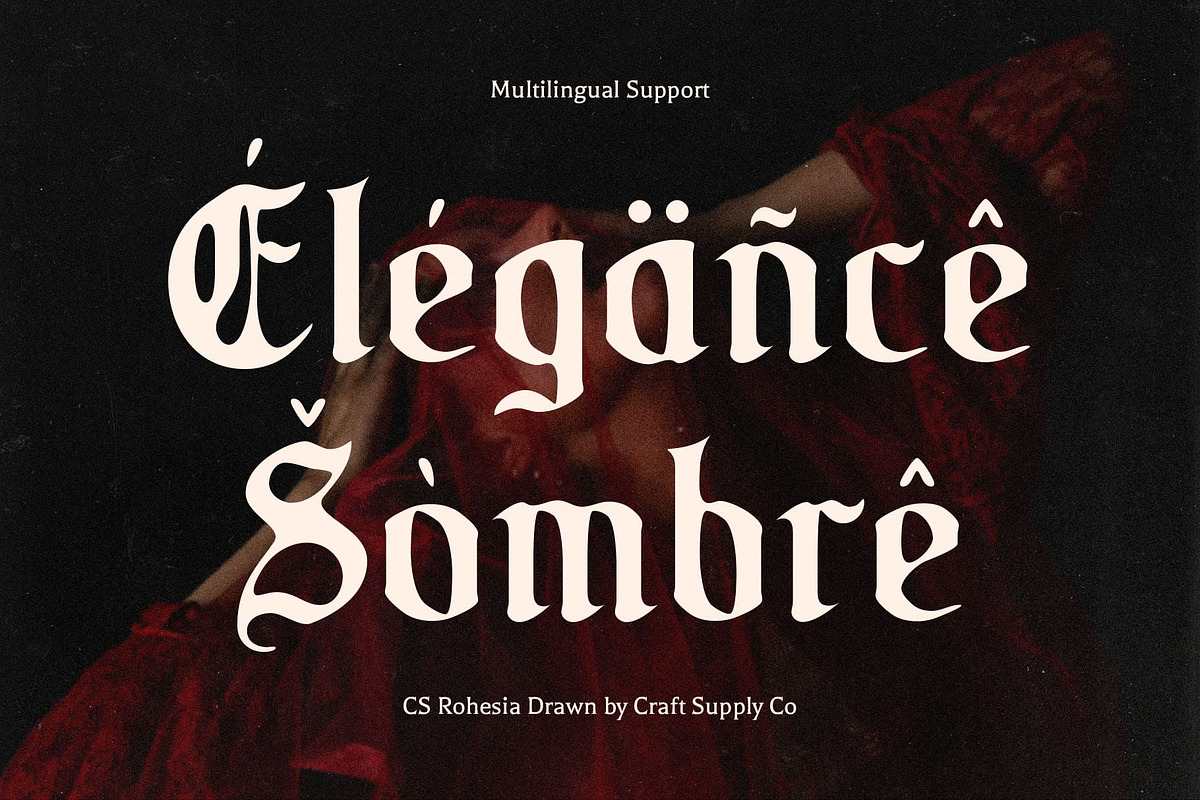 CS Rohesia Drawn, a Blackletter Font by Craft Supply Co. (Photo 7 of 8)