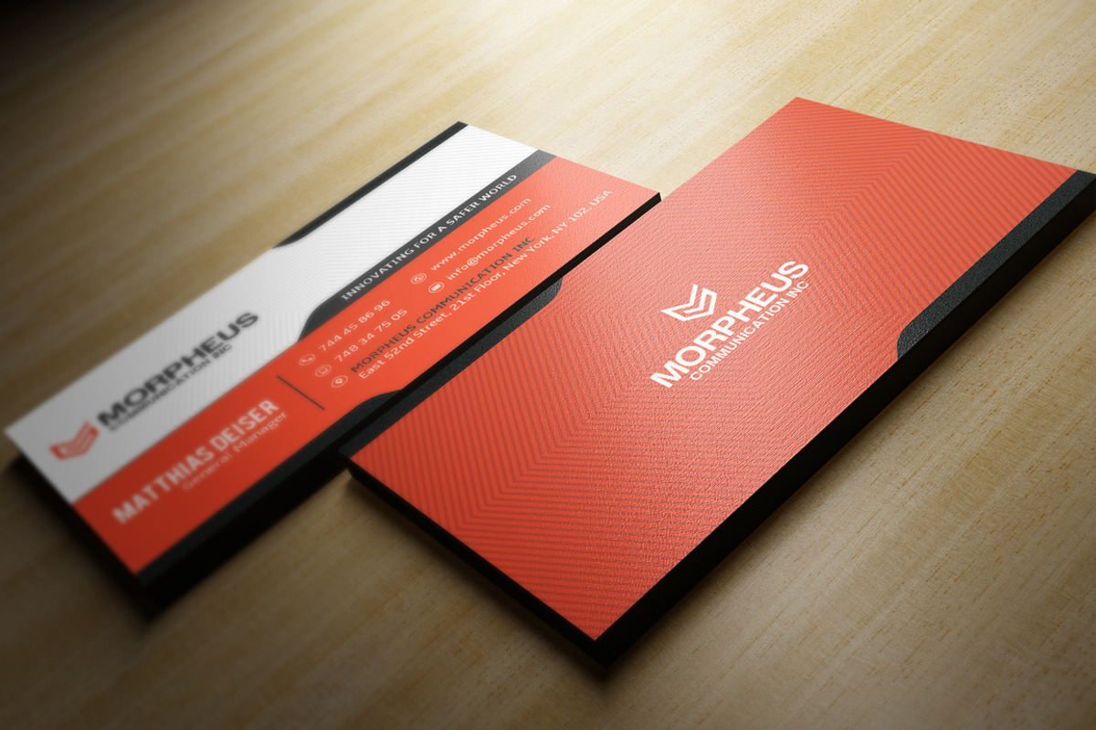 Orange Business Card, a Business Card Template by Marvel (Photo 3 of 3)