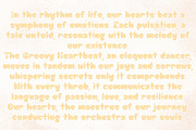 Groovy Heartbeat - Handwritten, a Handwritten Font by Charmingbear59.design (Thumbnail 2 of 5)