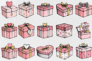Valentine Day Gift Box Clipart, a Seasonal Illustration by Rose Art (Thumbnail 4 of 6)