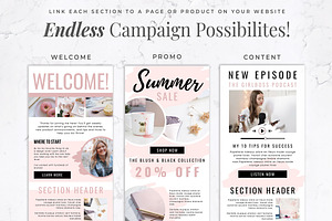 Email Marketing Template Canva Set