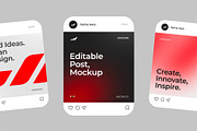 Social Media Post Mockup Bundle, an Advertising Mockup by graphypix (Thumbnail 10 of 13)