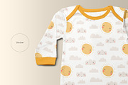 Kids Quarter Sleeve Romper Mockup, a Product Mockup by Designertale (Thumbnail 4 of 9)