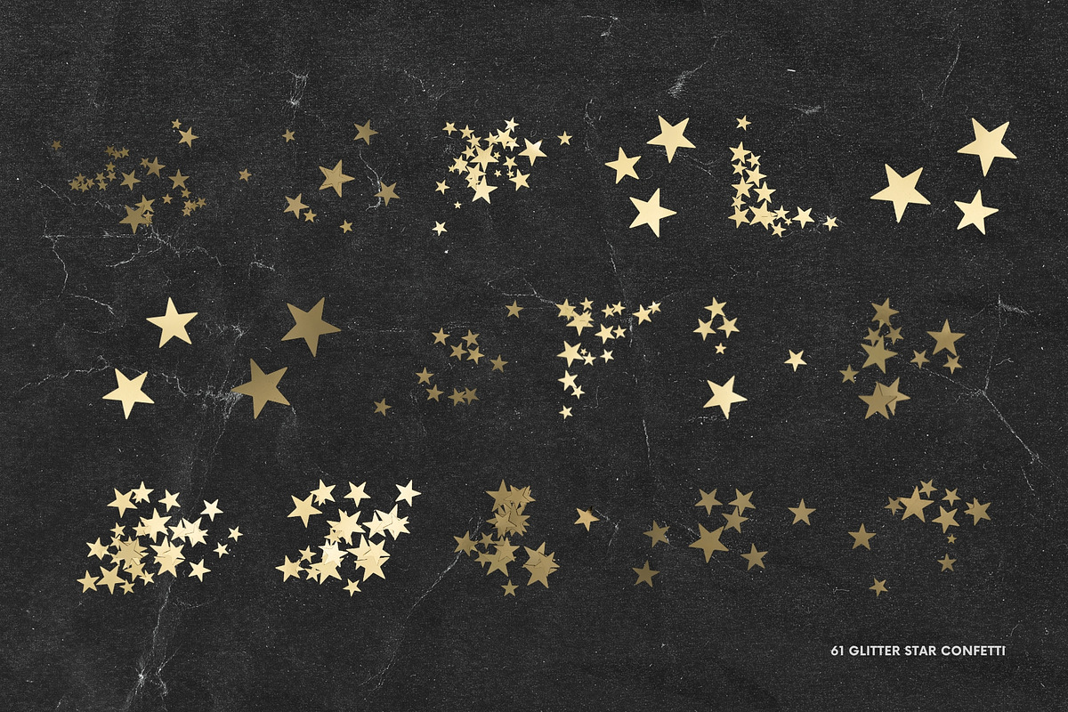 61 Glitter Star Confetti, an Object Graphic by Ksuview (Photo 4 of 6)