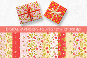Floral patterns, a Pattern Graphic by rosypatterns (Thumbnail 3 of 4)