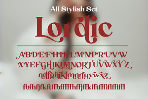 Lordic Stylistic Retro Serif Font