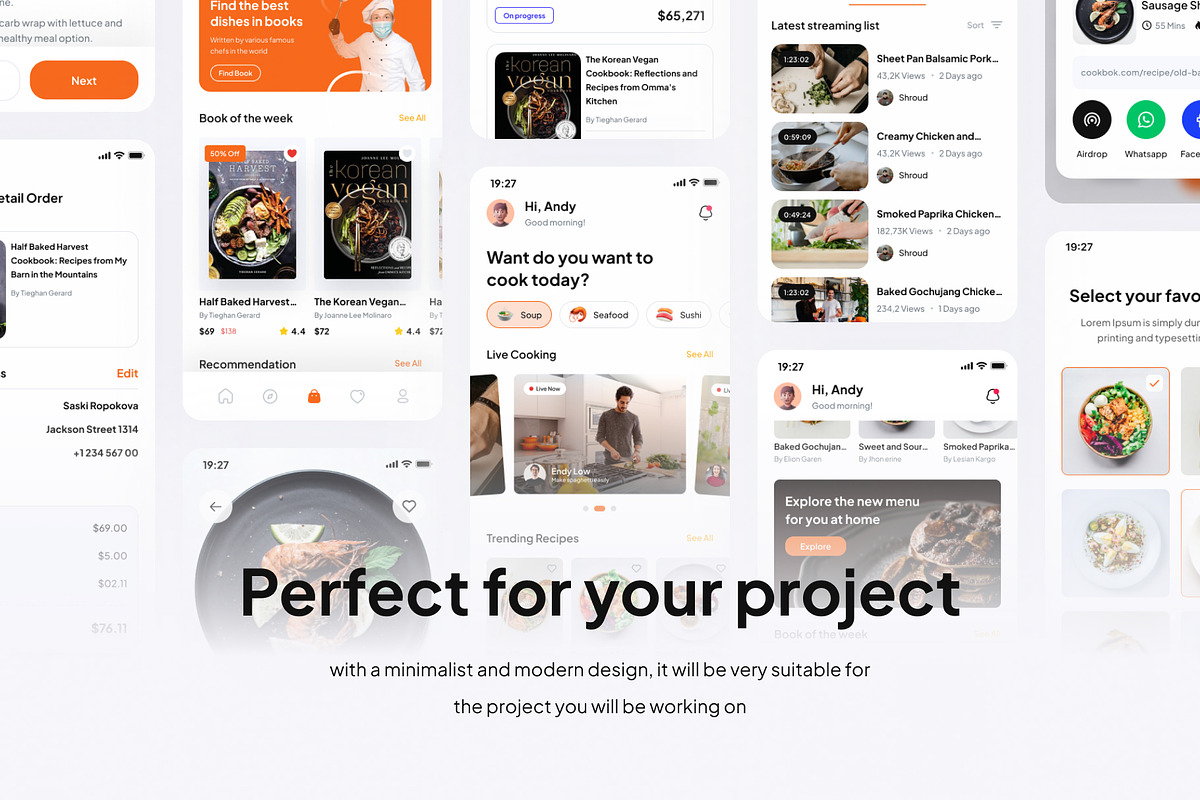CookBok - Recipe Premium UI KIts App, an App Template by Minialis (Photo 5 of 6)