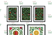 Fruits and Flowers - clipart set, a Graphic by ComelyPics Shop (Thumbnail 4 of 10)