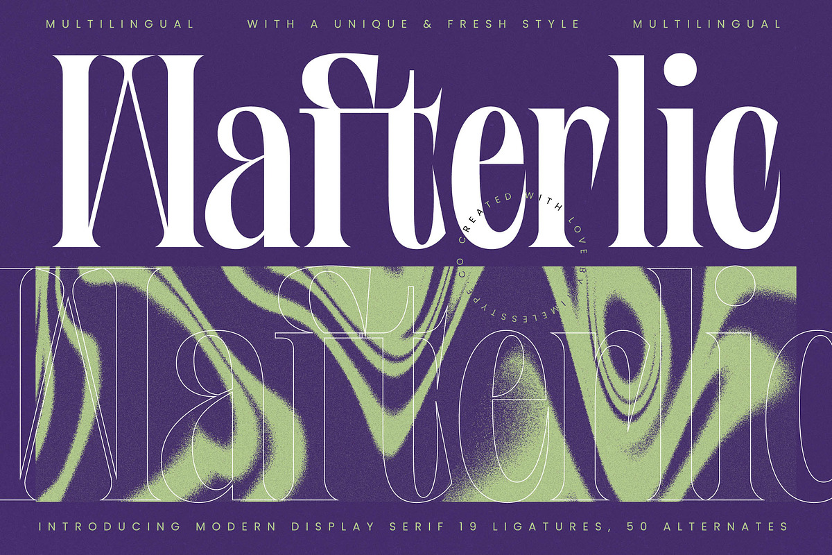 Wafterlic Modern Display Serif, a Serif Font by timelesstype.co (Photo 1 of 20)