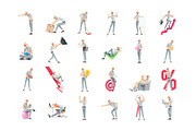 Senior Man – Set of 60 Poses, a Person Illustration by 3DMask (Thumbnail 4 of 6)