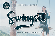 Swingset, a Script Font by twinstd (Thumbnail 1 of 10)