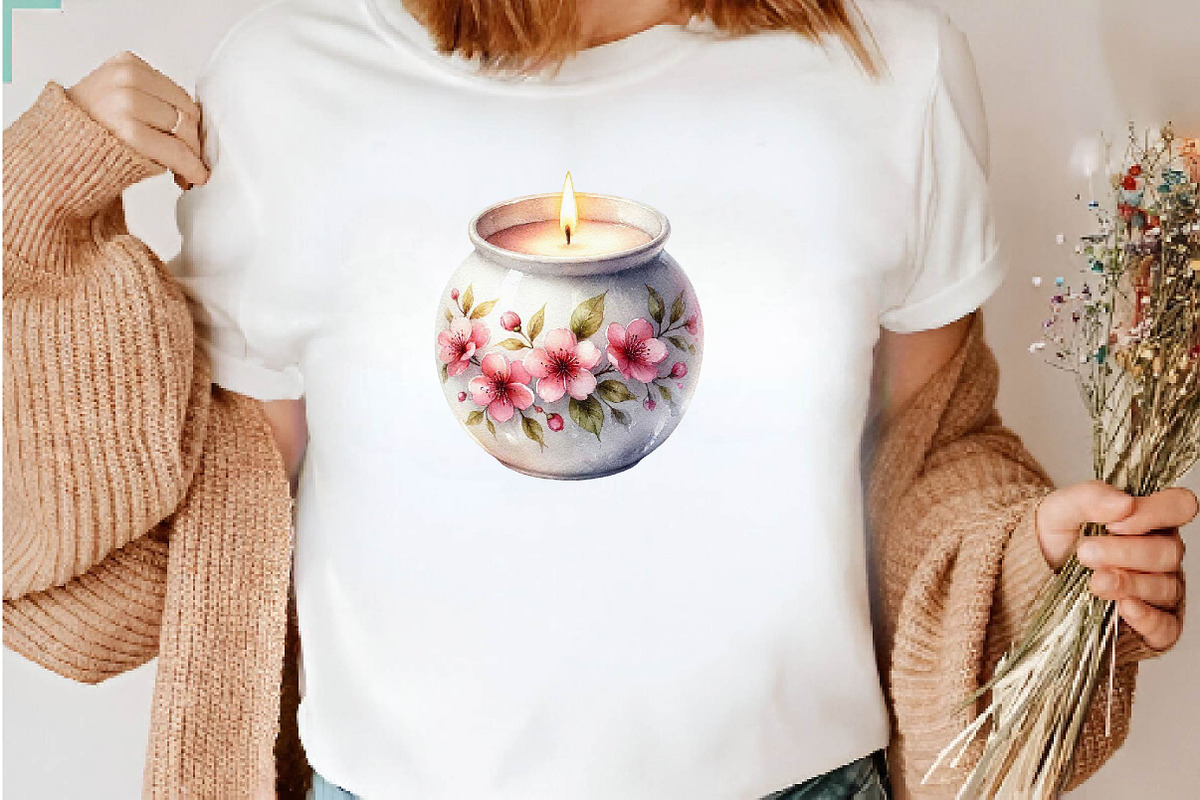 Wax Warmer and Candle Clipart, a Seasonal Illustration by CreationArt (Photo 6 of 7)