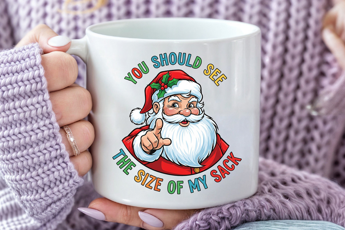 Funny Santa Christmas Sublimation, an Illustration by Craft Nest (Photo 6 of 7)