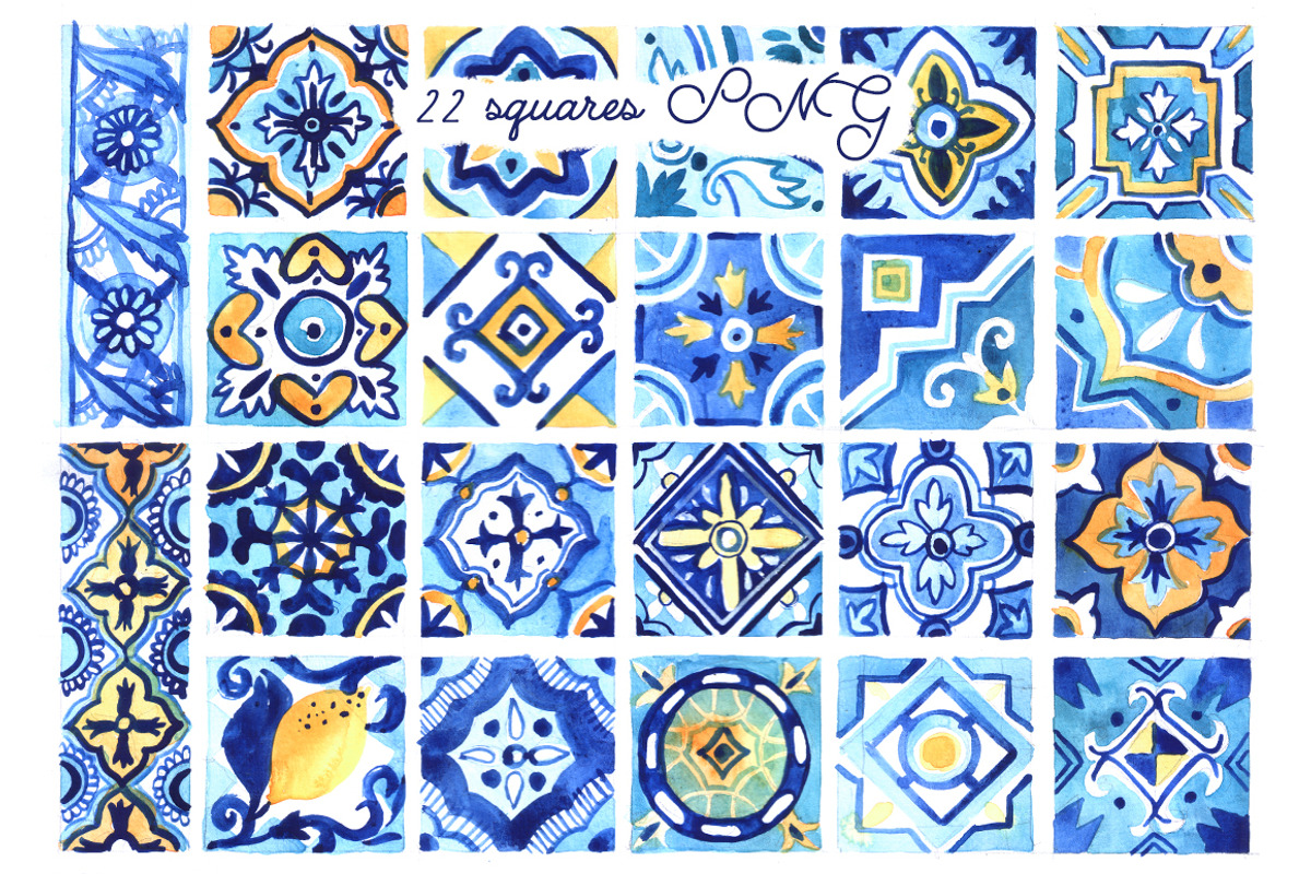 Watercolor mediterranean, a Food Illustration by Steshnikova (Photo 4 of 6)